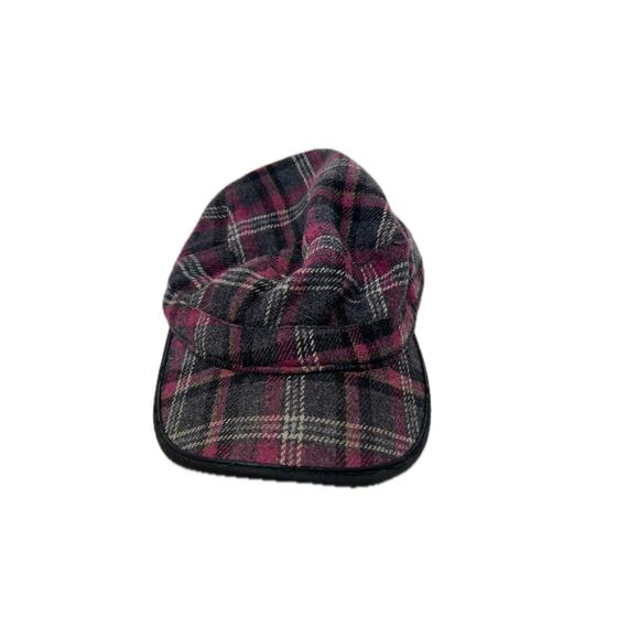 Pugs Flannel Checked Old Timey Baseball Cap Adjustable - Picture 1 of 6